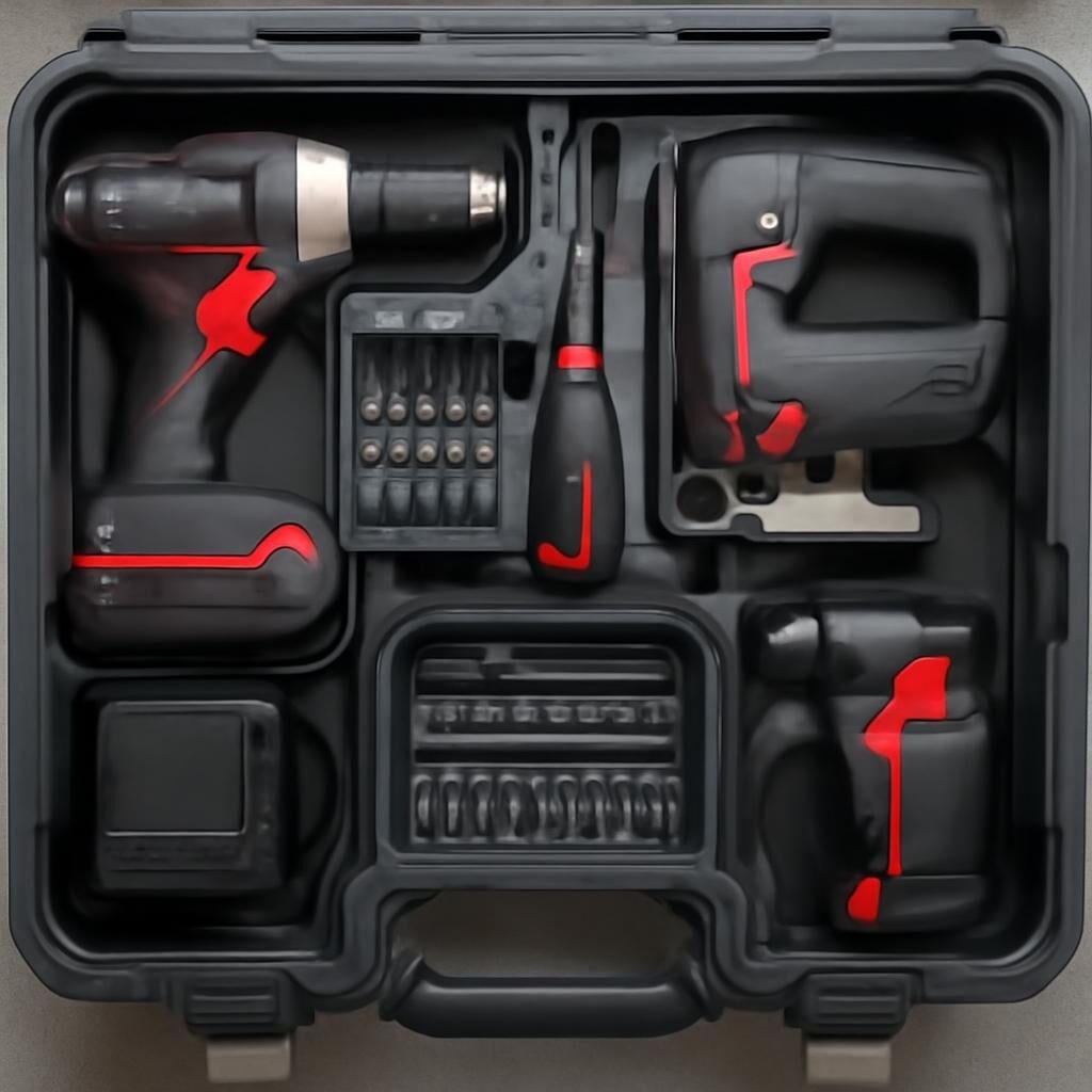 Coffret Systainer ouvert avec aménagement outils